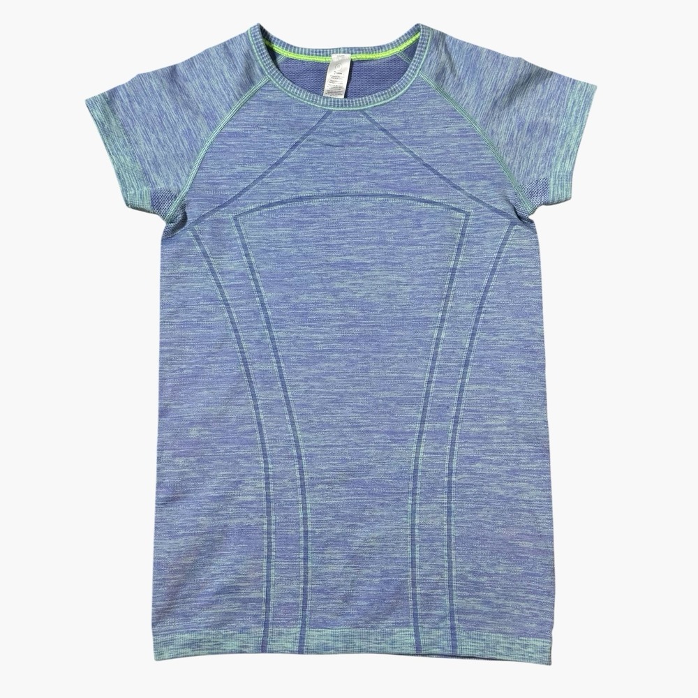 Ivivva by Lululemon Swiftly Fly Tech Girls Sz 12 Blue Nylon Stretch Running Gym